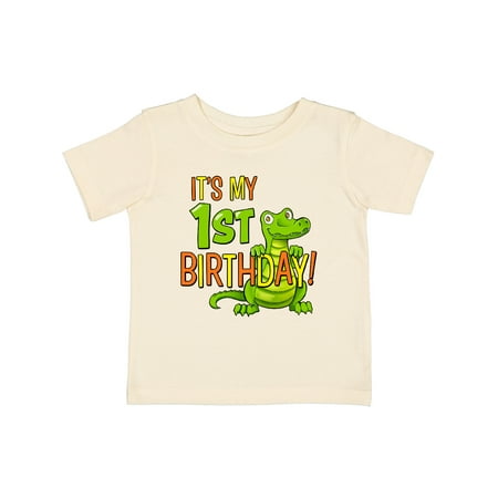 

Inktastic It s My 1st Birthday with Cute Green Alligator Gift Baby Boy or Baby Girl T-Shirt