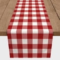 thumbnail image 3 of Creative Products Buffalo Check Red 16x90 Poly Twill Table Runner, 3 of 3