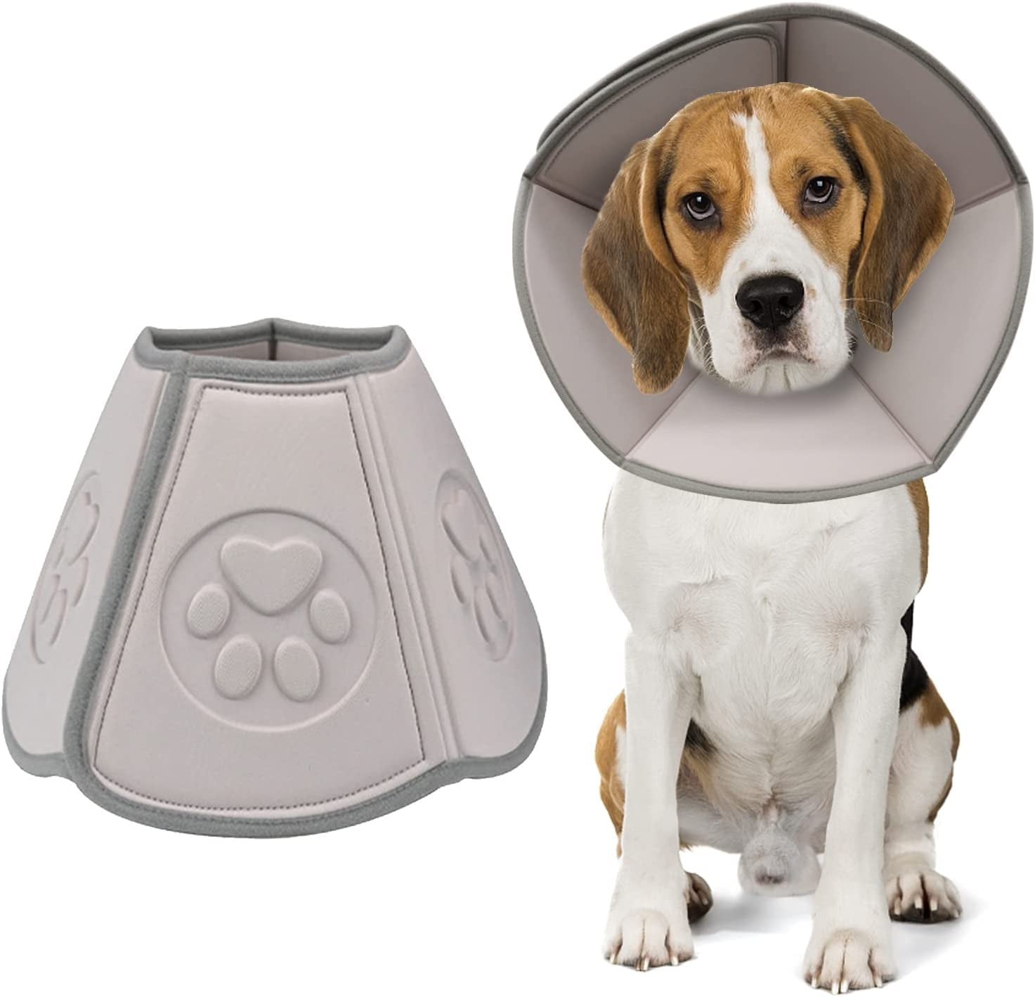 Dog Cone Collar Soft, Pet Recovery Cone for Dogs and Cats, Protective Collar After Surgery for