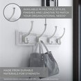 thumbnail image 4 of 165541 Coat Rack, 27-Inch, Wall Mounted Coat Rack with 6 Decorative Hooks, Soft Iron and Cocoa, 4 of 8