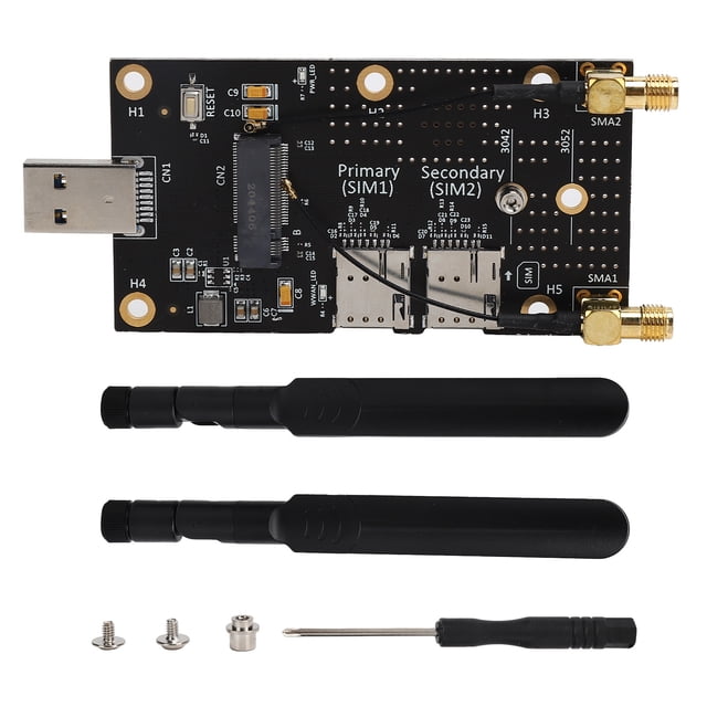 Sim Card Slot Adapter 3g/4g/5g Module Adapter Sim Card Slot Connector Adapter NGFF M.2 To USB3.0 With SIM Card Slot Antenna Connector For 3G/4G/5G Module