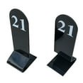 thumbnail image 2 of Aspire 10PCS Acrylic Table Numbers, Tent Style Numbers Sign, Double Sided Table Number Card for Restaurant-Black-Number 21to30, 2 of 7
