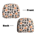thumbnail image 3 of 2 PCS Car Headrest Cover, halloween pumpkin cats Soft Car Seat Head Rest Cover Protector Interior Car Accessories Seat Covers for Cars Truck Auto Only Covers, 3 of 8