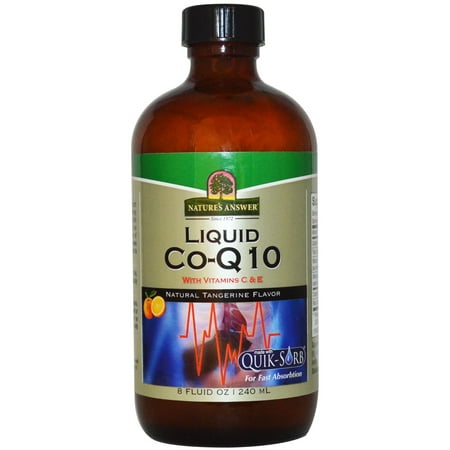 Nature s Answer  Liquid Co-Q10 with Vitamins C   E  Natural Tangerine Flavor  8 fl oz  240 (Best E Liquid Flavors 2019)