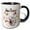 Black/White, variant on 3drose, Funny Samoyed Dog with Autumn Colors and Silly Thanksgiving Message, 11oz Magic Transforming Mug