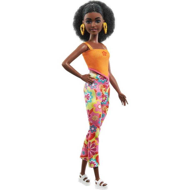 Barbie Doll Curly Black Hair and Petite Body Barbie Fashionistas
