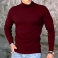 thumbnail image 2 of JDEFEG Pack Of Turtle Neck Top for Men Mens Fashion Cotton T Shirt Sports Ffitness Outdoor Solid T Shirt Tight Long Sleeve Shirt Space Apparel Cotton Rd2 M, 2 of 6