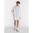 thumbnail image 3 of No Boundaries Boxy Oversized Fit Fleece Zip Hoodie Sweatshirt with Long Sleeves, Men's XS-4XLT, 3 of 6