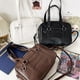 thumbnail image 2 of Minnieouse Bolso de hombro de PU informal japonés, opción moderna y práctica para estudiantes, bolso japonés Bolsas de mensajero y de hombro blanco, 2 of 6