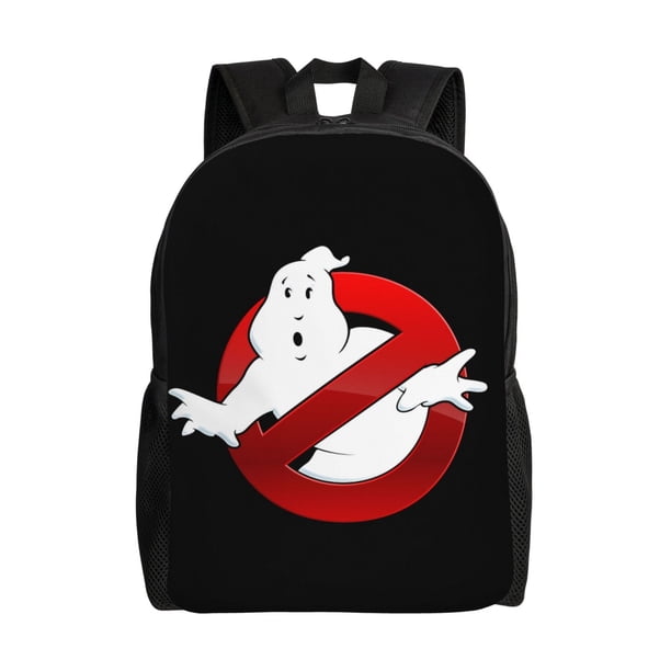 Mochila de viaje para portátil de Los Cazafantasmas, mochila escolar negra informal para el trabajo y la universidad, ideal como regalo para hombres, mujeres y estudiantes.