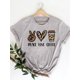 thumbnail image 3 of Camiseta de manga corta para mujer, ropa con estampado de leopardo, corazón de amor, tendencia bonita, informal, 3 of 5