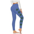 thumbnail image 4 of Hueook St. Patrick's Leggings with Pockets Yoga Pants Women's St. Patrick's Day Printed High Waist Yoga Long Yoga Pant Running Yoga Loose Leisurely Pants Blue S, 4 of 6
