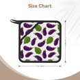 thumbnail image 2 of 1 PCS Pot Holders for Kitchen - Heat Resistant Silicone Pot Holders with Hanging Loop, Eggplant Pattern leaf Non Slip Oven Hot Pads, Potholders for Decor Baking Cooking Kitchen, 2 of 6