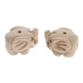 thumbnail image 4 of 2x Espaciadoras Sueltas de de para Abalorios, Fabricación de Joyas, Manualidades para Gloria colgante de cuentas de elefante de madera, 4 of 7