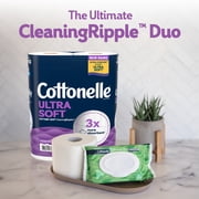 Cottonelle Ultra Soft Toilet Paper, Strong Toilet Tissue, 24 Mega Rolls