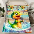 thumbnail image 2 of Erosebridal Kawaii Alligator Sheet Set Twin,Cartoon Bubble Bedding Sets Twin Size,Microfiber Bed Sheets Twin,Animal Decoration,3pcs, 2 of 7