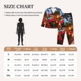 thumbnail image 4 of Hirioo Tropical Beach Candlelight for Women's Pajama Sets 2 Piece Pjs Women's Long-Sleeved Pajama Set Button Down Sleepwear,S-XXL-Medium, 4 of 7