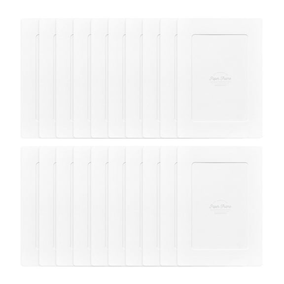 Monolike Paper Frame, 4x6 Inch, White, 20 Pack – Great for Home Decor and Gifting