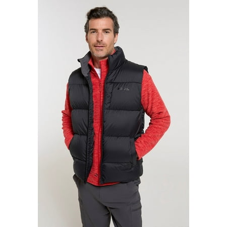 Mountain Warehouse Frost Extreme Mens Down Vest Charcoal Size XXL