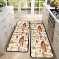 thumbnail image 4 of Kitchen Rugs Sets Of 2,Colorful Mushroom Botanical Beige Pattern Anti Fatigue Kitchen Mat Rugs Non Slip Washable,Decorative Kitchen Floor Mats for Kitchen,Sink,Laundry,17"x47"+17"x47", 4 of 5