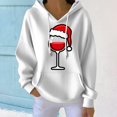 thumbnail image 2 of NMMUED Christmas Hoodies Women Hooded Sweatshirts for Women Christmas Tops for Women Hoodies for Women Pullover Holiday Hoodies for Women Baggy Hoodie Christmas Sweatshirts for Women White XL, 2 of 5