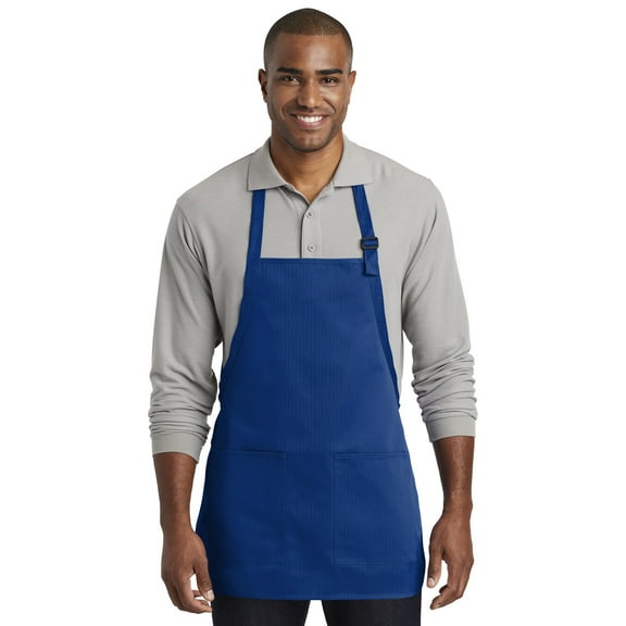 Medium-Length Two-Pocket Bib Apron. A601