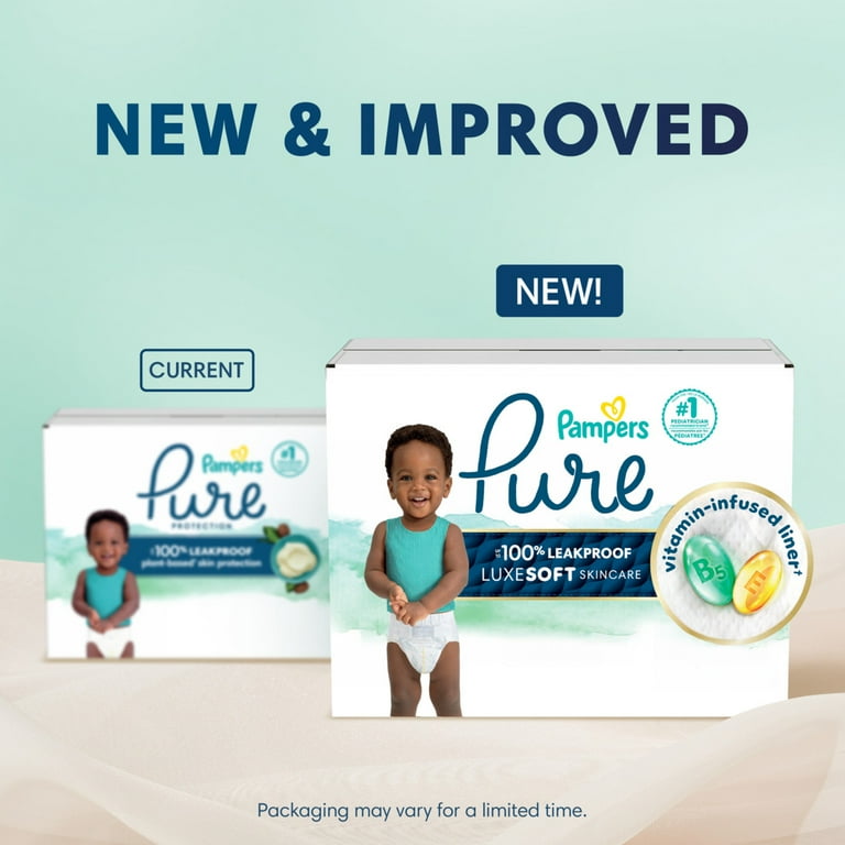 Pampers Pure Protection Hypoallergenic Diapers Size 4, 108 Count