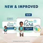 Pampers Pure Baby Diapers, Size 4 (22-37 lbs), 108, Up to 100% Leakproof, Premium Hypoallergenic Soft Diapers