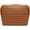 Brown, variant on Parallel Traveler Makeup Bag Fold Down Design Cosmetic Bag with Brush Holder Toiletry Bags Women Portable Stripe Organizer Case Adjustable Dividers 27 Pockets & 3 Brush Holders