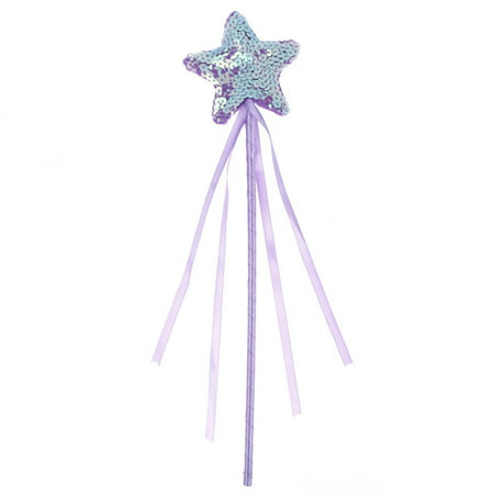 Fancyleo Sequin Star Fairy Wand Magic Sticks Halloween Xmas Girls Kids Fancy Dress Party
