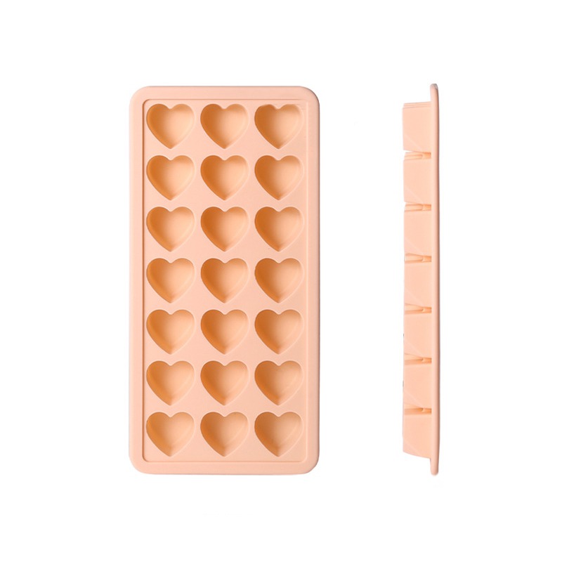 Wuffmeow Silicone Ice Box Ice Cubes Mold With Cover Home Ice Cubes Box