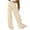 Beige, variant on HAiming Corduroy Pants for Women High Waisted Straight Leg Pants Trendy Casual Loose Lounge Trousers with Pockets