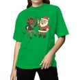 thumbnail image 2 of Santa and Krampus Unite Women's T-shirt, 2 of 3