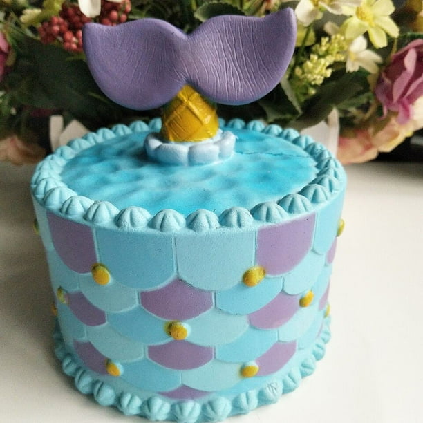 Mermaid cake squishy sale