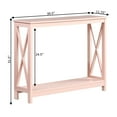 thumbnail image 4 of Convenience Concepts Oxford Console Table with Shelf, Blush Pink, 4 of 7