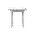 thumbnail image 6 of Vita 63"L x 46"W x 91"H Springport Vinyl Arbor, White, VA68146, 6 of 8