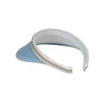 thumbnail image 3 of Top Headwear 2 Tone Cotton Clip On Visor 3 Inch Wide Brim, Lt Blue, 3 of 5