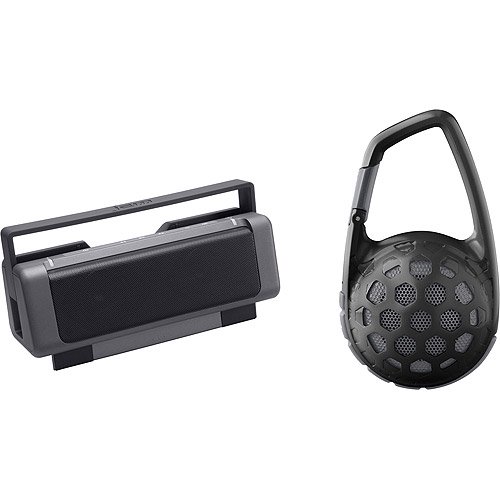 HMDX Kit HMDX HXP730GY Jam Party Bluetooth Speakers and HMDX HXP140BL