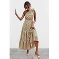 thumbnail image 2 of PRETTYGARDEN Women's Summer Floral One Shoulder Maxi Dress Knot Ruffle Boho Beach Vacation Wedding Guest Long Sun Dresses, 2 of 6