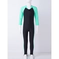 thumbnail image 2 of Alvivi Kids Girls One Piece Long Sleeve Swimsuits UPF 50+ UV Sun Protective Full Body Rash Guard Wetsuit Mint Green 11-12, 2 of 7