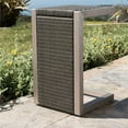 thumbnail image 3 of Noble House Cape Coral 3 Piece Outdoor Wicker Table Conversation Set in Khaki, 3 of 15