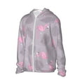 thumbnail image 2 of Balery Pink Flamingo Men's Women's UPF 50+ Sun Protection Lightweight Hoodie Performance Long Sleeve Shirt for Fishing Running-Large, 2 of 9