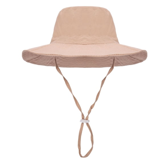 Splozh Wide Brim Sun Hat Outdoor Sun Hat for Toddler Baby Fishing Hat UPF 50 Breathable Sun Hat Beach Hat Khaki,3-6 Years