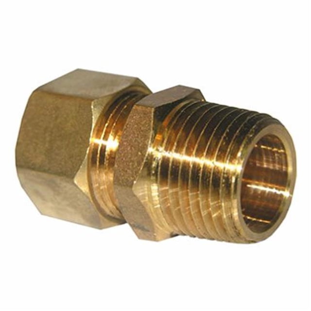 Larsen Supply 208050 0.62 Compression x 0.5 in. Male Pipe Thread Brass Adapter