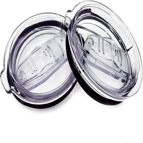 ACDANC 2 Pack Replacement Lids for 20 Oz Tumbler, Fits 3.15-3.2 Inch Inner Diameter, Sliding Straw Cup Cover for Yeti Rambler