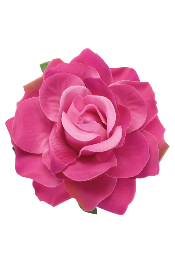 1 Pcs Rose Flower Hair Clips 4 Inch Flower Hair Pins for Women Hair Accessories Gradient Red