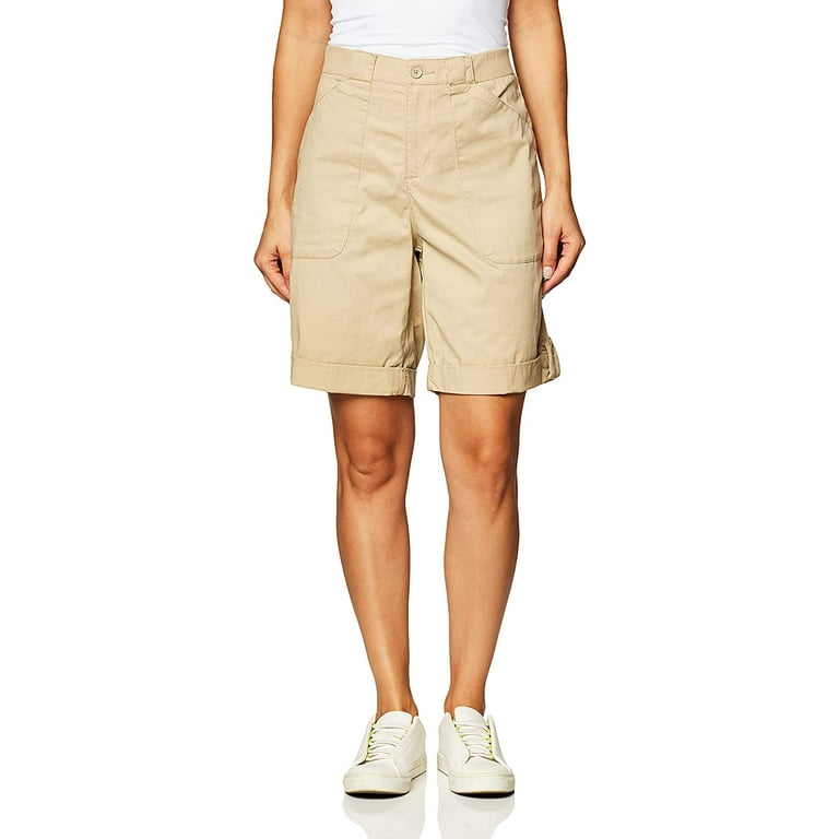 Lee Women s Flex to go Relaxed Fit Utility Bermuda Short Safari 10 Walmart