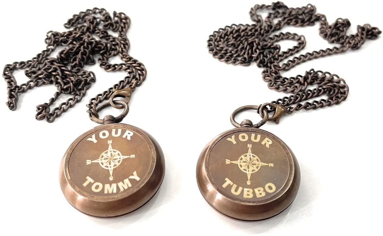 Y Your Tubbo and Your Tommy Friendship Necklaces Friends Locket Compass Pair