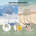 thumbnail image 3 of WestinTrends Playa Outdoor Stackable Modern Plastic Dining Chairs (Set of 2), Sand, 3 of 13