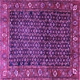 thumbnail image 1 of Ahgly Company Indoor Square Persian Purple Traditional Area Rugs, 3' Square, 1 of 4